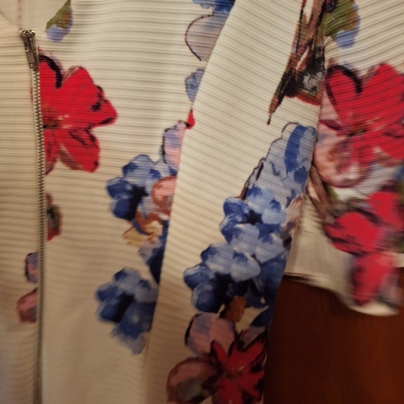 Julian Taylor NY Colorful Floral Dopamine Dress Ladies 10 Romantic Shabby - Picture 5 of 7